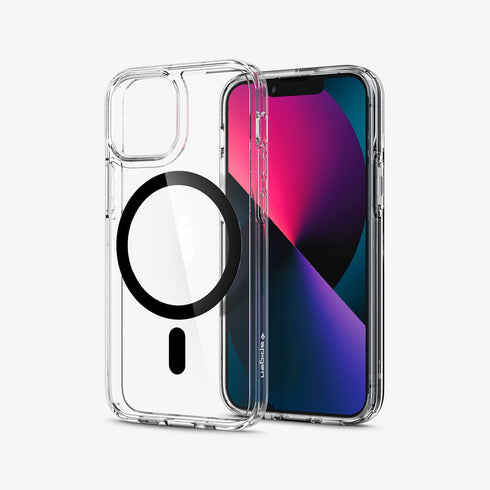 ACS03210 - iPhone 13 Pro Max Case Ultra Hybrid Mag Safe Compatible in white showing the back